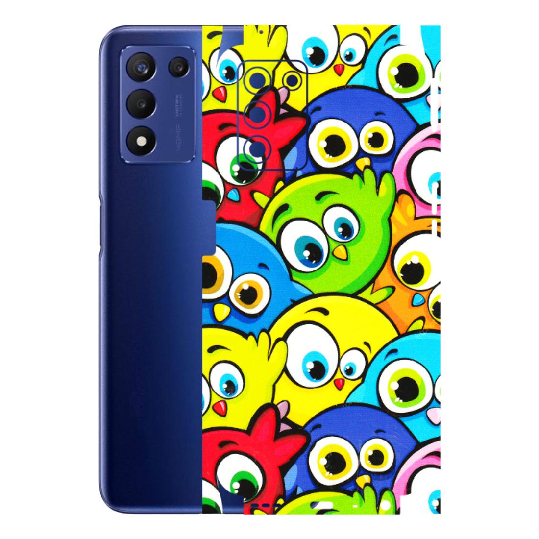Realme Phone Skins (All Models) - Cute Fluffy Birds - 3D Embossed Finish (L-213) Realme 9 5G SE
