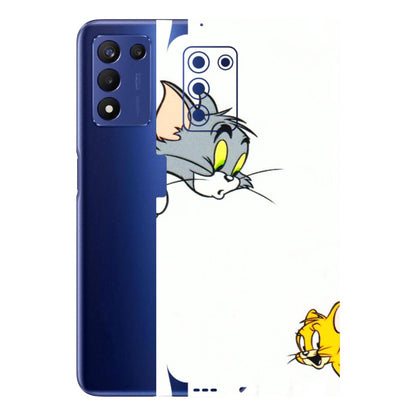 Realme Phone Skins (All Models) - Cute Tom And Jerry - 3D Embossed Finish (L-220) Realme 9 5G SE