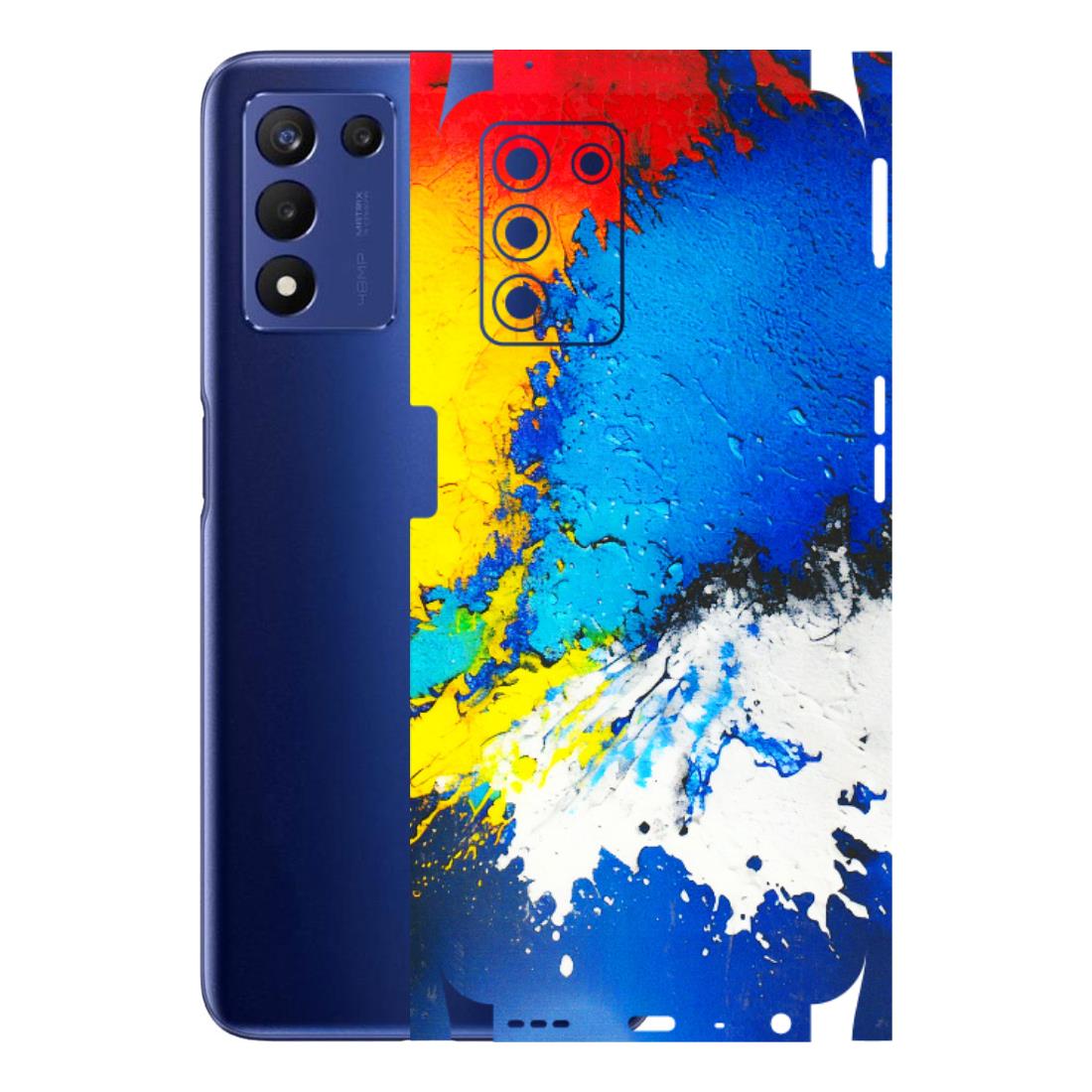 Realme Phone Skins (All Models) - Acrylic Paint Spill - 3D Embossed Finish (L-229) Realme 9 5G SE