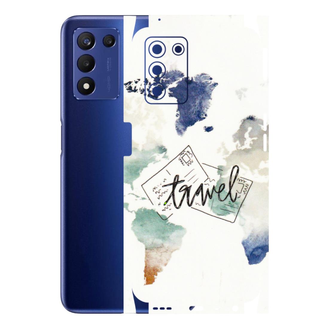 Realme Phone Skins (All Models) - Travel The World - 3D Embossed Finish (L-232) Realme 9 5G SE