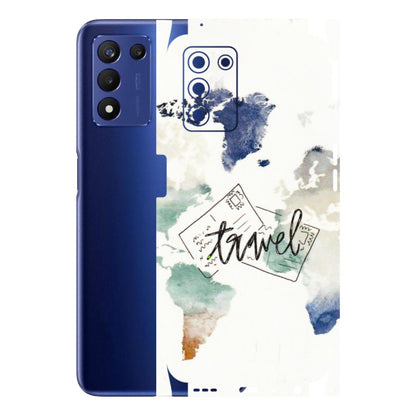 Realme Phone Skins (All Models) - Travel The World - 3D Embossed Finish (L-232) Realme 9 5G SE