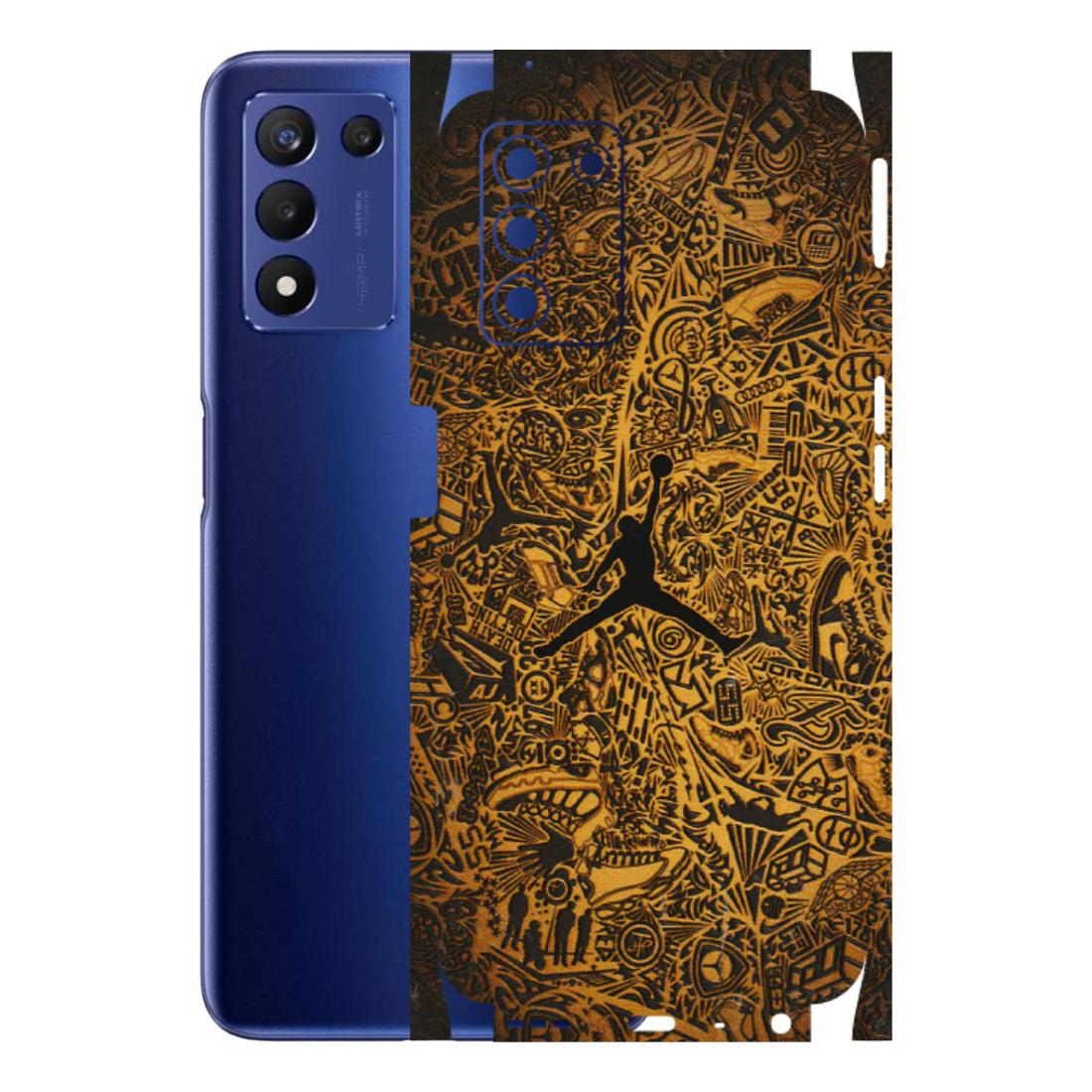 Realme Phone Skins (All Models) - Premium Gold Basketball Player - 3D Embossed Finish (L-236) Realme 9 5G SE