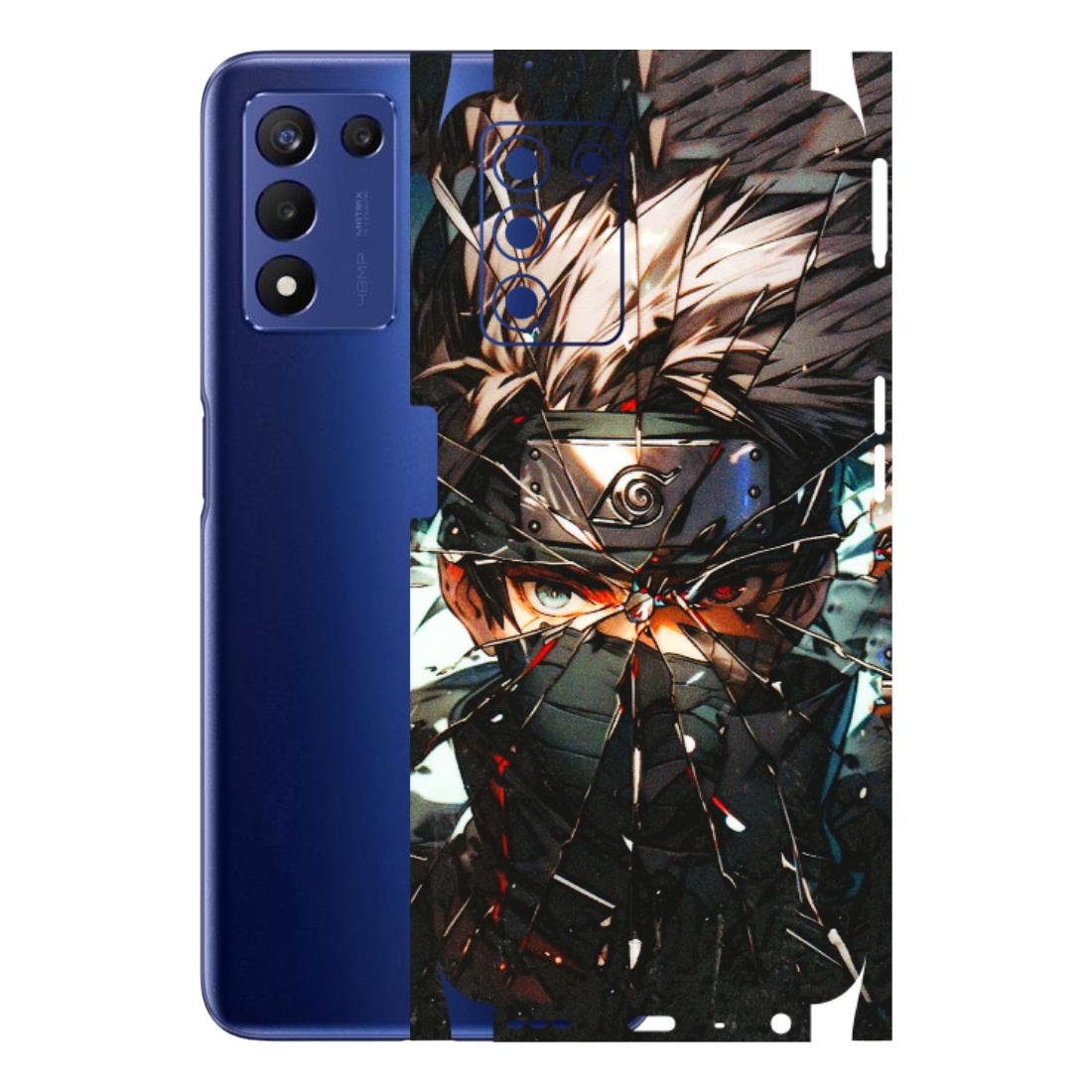Realme Phone Skins (All Models) - Kakashi Shattered Glass Effect - 3D Embossed Finish (L-237) Realme 9 5G SE
