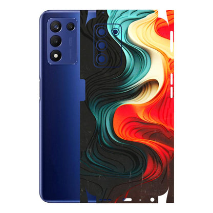 Realme Phone Skins (All Models) - The Silky Swirl - 3D Embossed Finish (L-240) Realme 9 5G SE