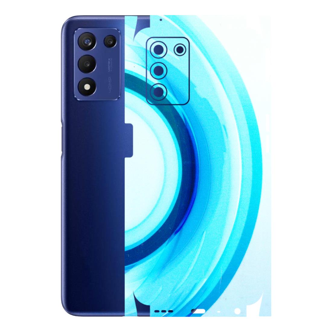 Realme Phone Skins (All Models) - The Blue Curve - 3D Embossed Finish (L-244) Realme 9 5G SE