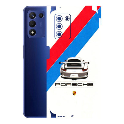 Realme Phone Skins (All Models) - Porche Car Sober Logo - 3D Embossed Finish (L-248) Realme 9 5G SE