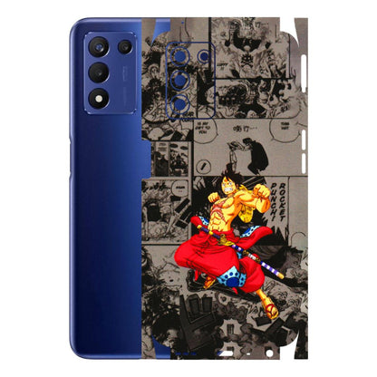 Realme Phone Skins (All Models) - One Piece Rocket Punch Manga - 3D Embossed Finish (L-25) Realme 9 5G SE