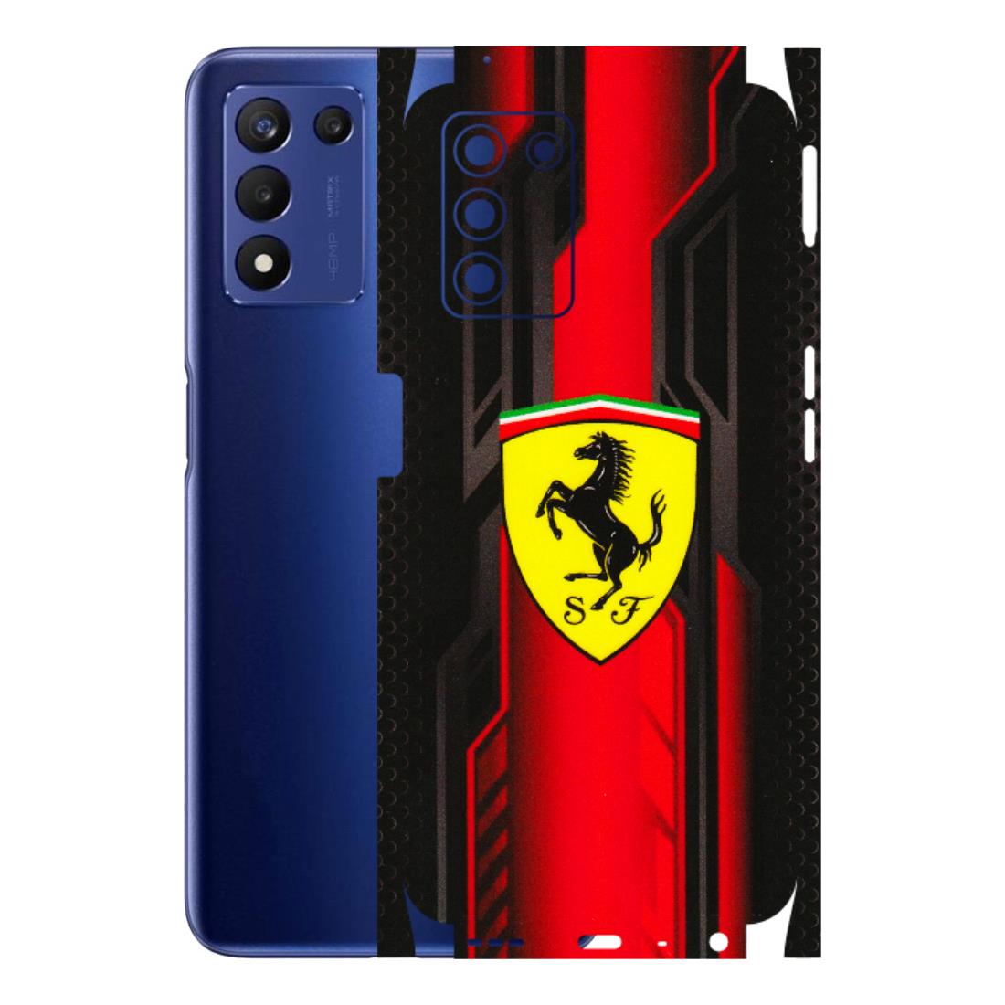 Realme Phone Skins (All Models) - Black Ferrari Logo - 3D Embossed Finish (L-253) Realme 9 5G SE