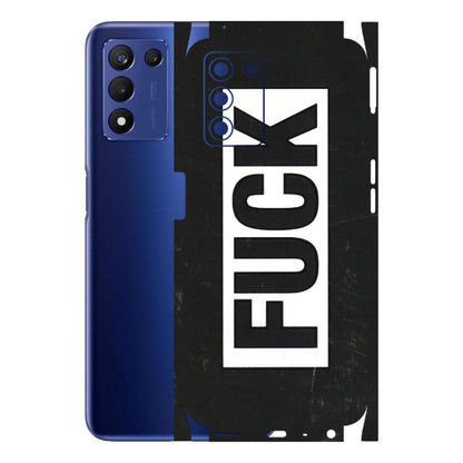 Realme Phone Skins (All Models) - The F Word - 3D Embossed Finish (L-255) Realme 9 5G SE