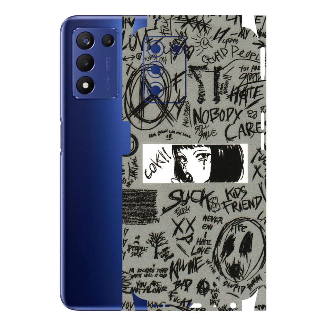 Realme Phone Skins (All Models) - Never Have Love Anime - 3D Embossed Finish (L-260) Realme 9 5G SE