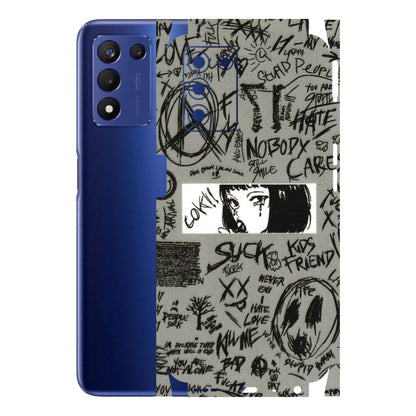 Realme Phone Skins (All Models) - Never Have Love Anime - 3D Embossed Finish (L-260) Realme 9 5G SE