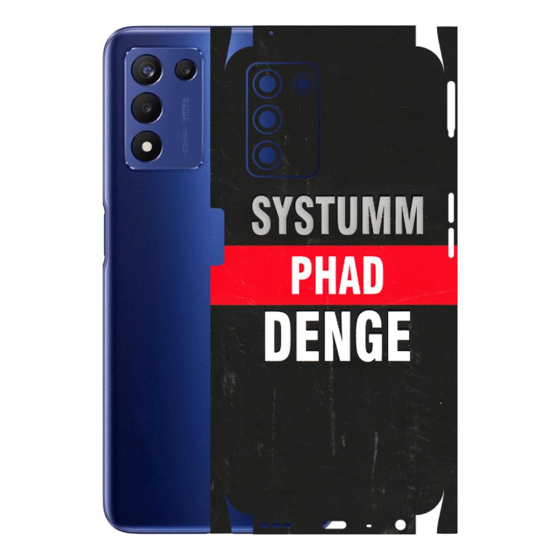 Realme Phone Skins (All Models) - Systumm Phad Denge - 3D Embossed Finish (L-278) Realme 9 5G SE