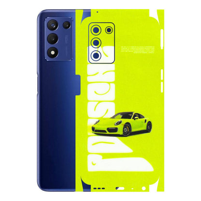 Realme Phone Skins (All Models) - Lime Green Porche - 3D Embossed Finish (L-30) Realme 9 5G SE