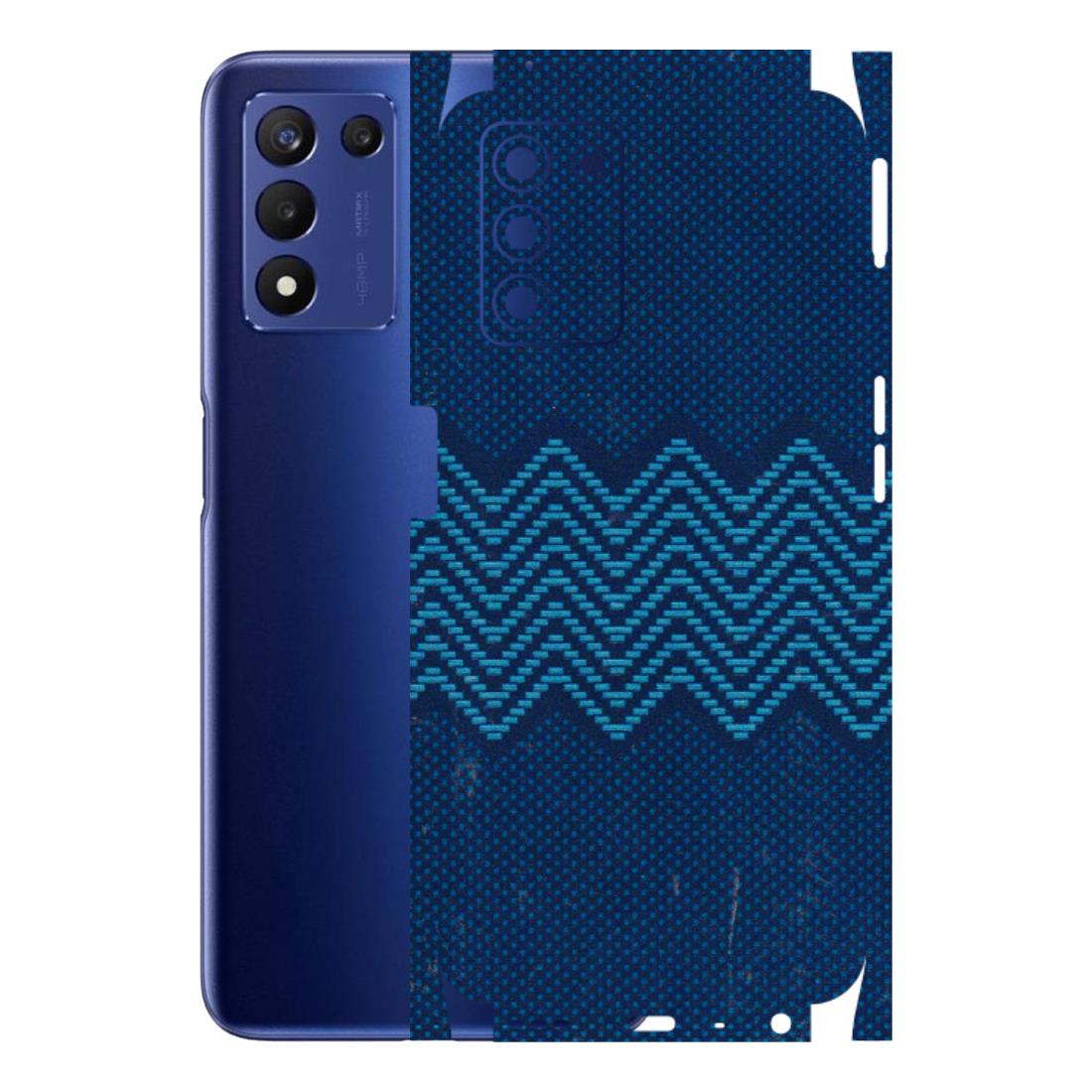 Realme Phone Skins (All Models) - Blue Sober Waves - 3D Embossed Finish (L-306) Realme 9 5G SE