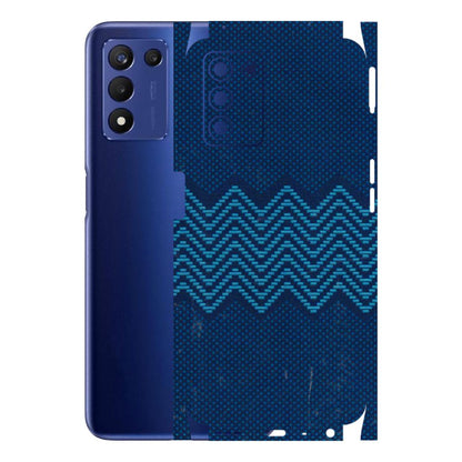 Realme Phone Skins (All Models) - Blue Sober Waves - 3D Embossed Finish (L-306) Realme 9 5G SE