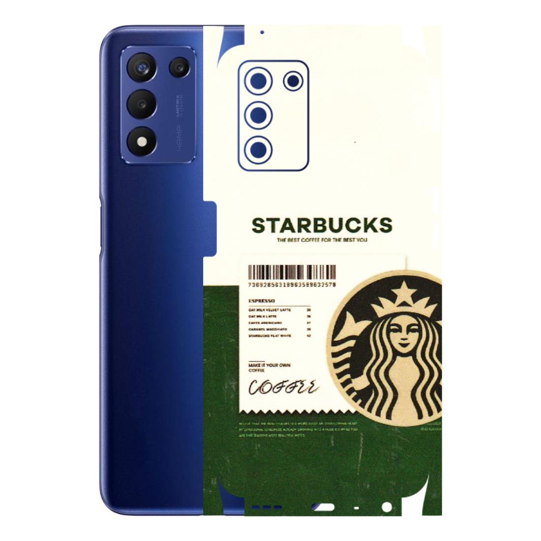 Realme Phone Skins (All Models) - Starbucks Barcode - 3D Embossed Finish (L-308) Realme 9 5G SE