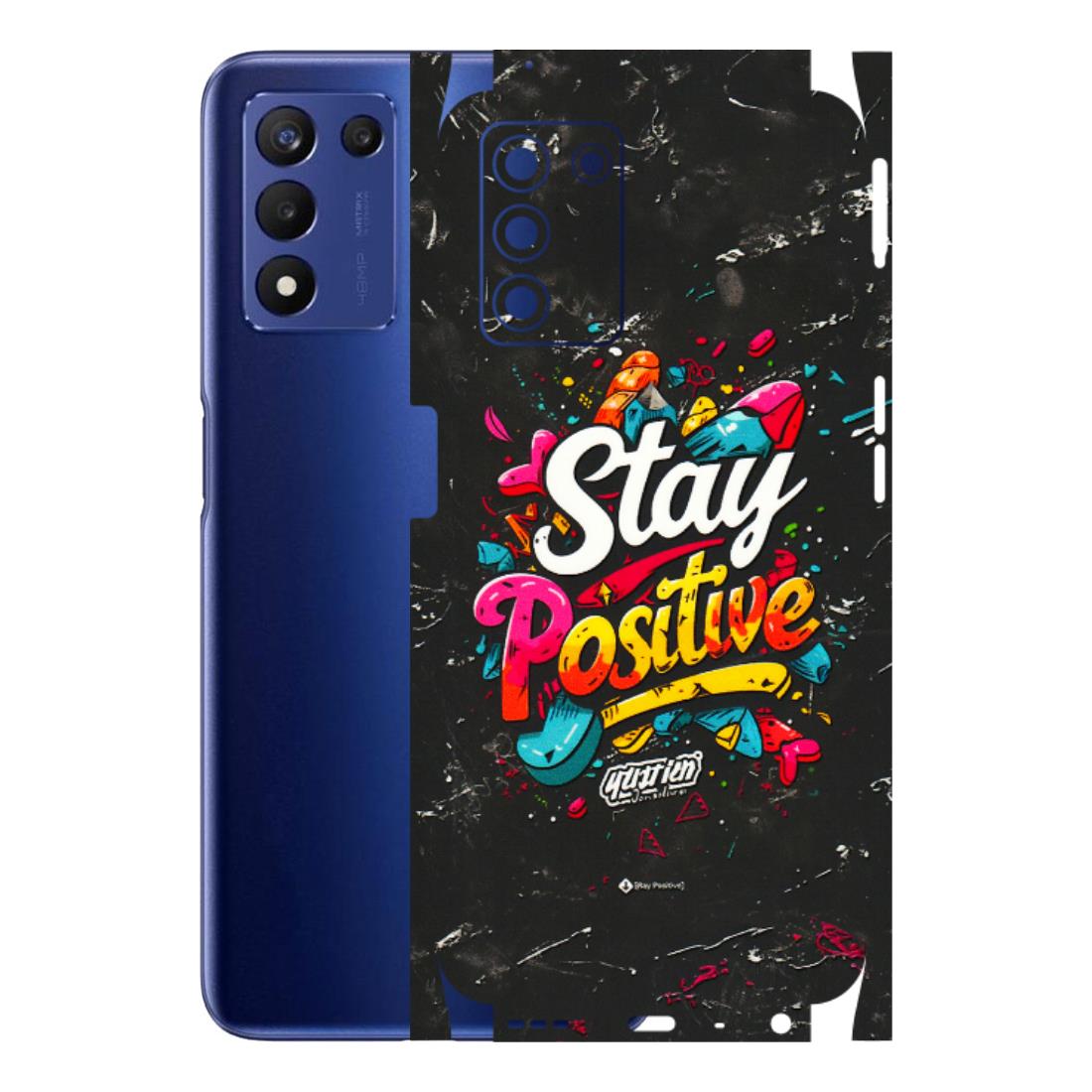 Realme Phone Skins (All Models) - Stay Positive Black - 3D Embossed Finish (L-31) Realme 9 5G SE