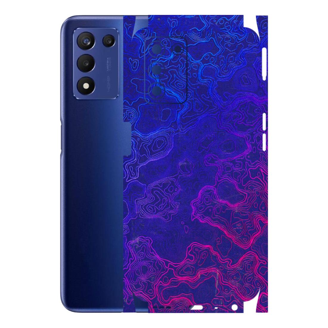 Realme Phone Skins (All Models) - Purple Ripples Swirl - 3D Embossed Finish (L-314) Realme 9 5G SE