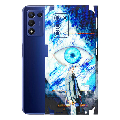 Realme Phone Skins (All Models) - Anime Sea Blue Eye - 3D Embossed Finish (L-318) Realme 9 5G SE