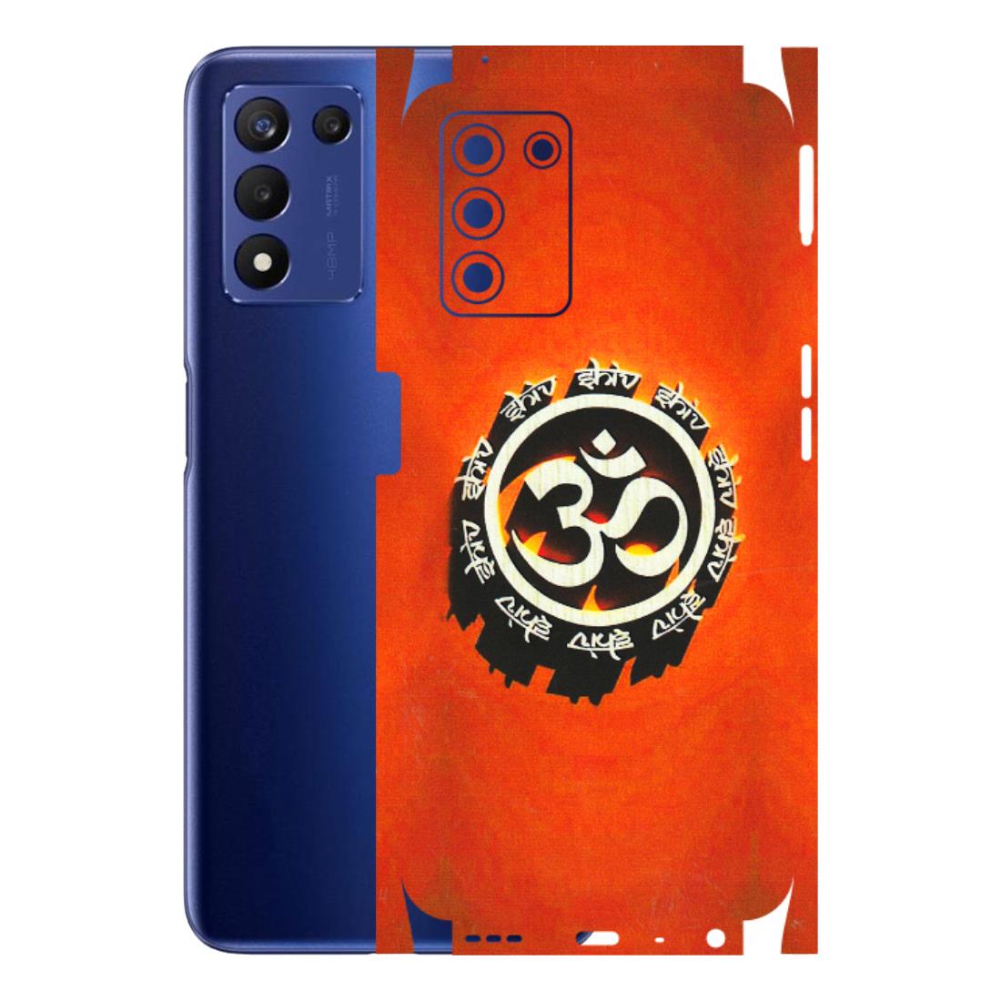 Realme Phone Skins (All Models) - Aum Shiv Orange - 3D Embossed Finish (L-32) Realme 9 5G SE