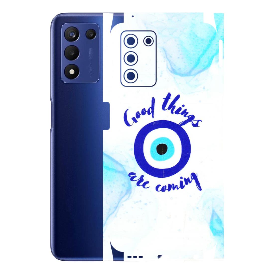 Realme Phone Skins (All Models) - Evil Eye Good Things Are Coming - 3D Embossed Finish (L-322) Realme 9 5G SE