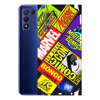 Realme Phone Skins (All Models) - Bongo Comic Con - 3D Embossed Finish (L-325) Realme 9 5G SE