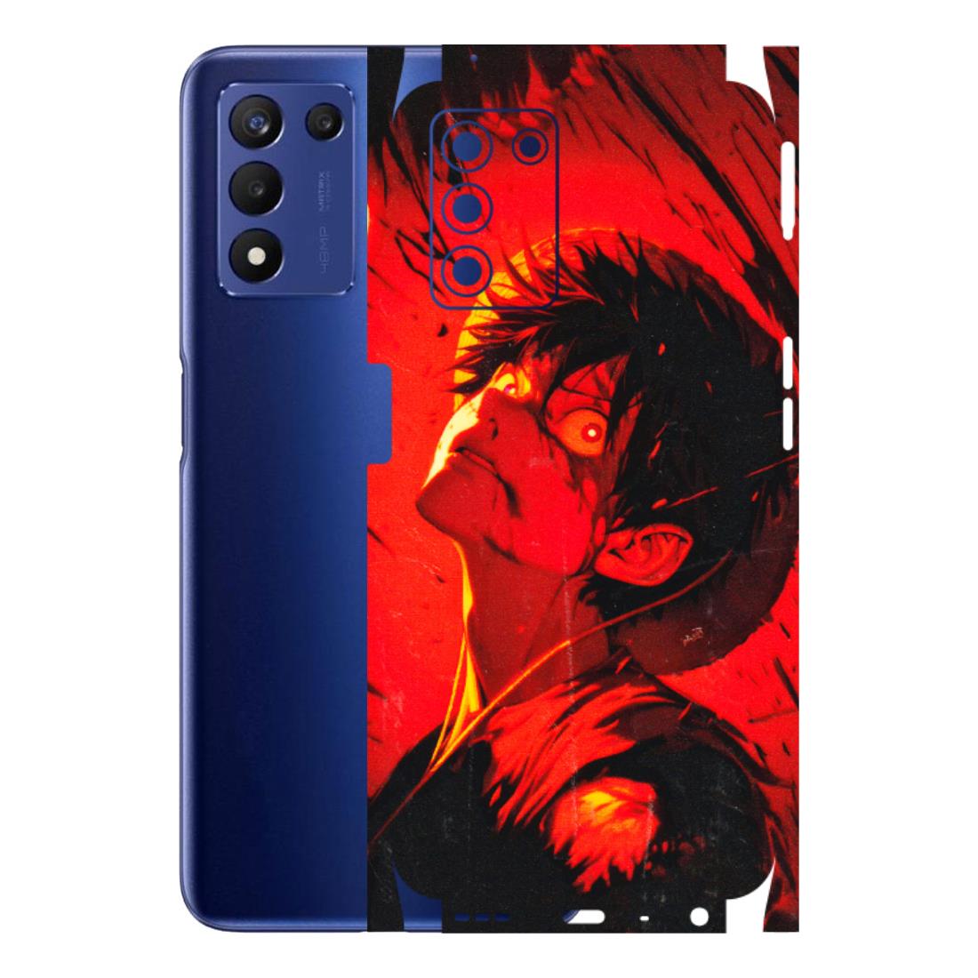 Realme Phone Skins (All Models) - D.Luffy Power Up One Piece Anime - 3D Embossed Finish (L-326) Realme 9 5G SE