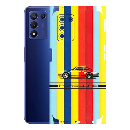 Realme Phone Skins (All Models) - Multicolour Porche - 3D Embossed Finish (L-39) Realme 9 5G SE