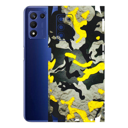 Realme Phone Skins (All Models) - Yellow Camouflage - 3D Embossed Finish (L-61) Realme 9 5G SE