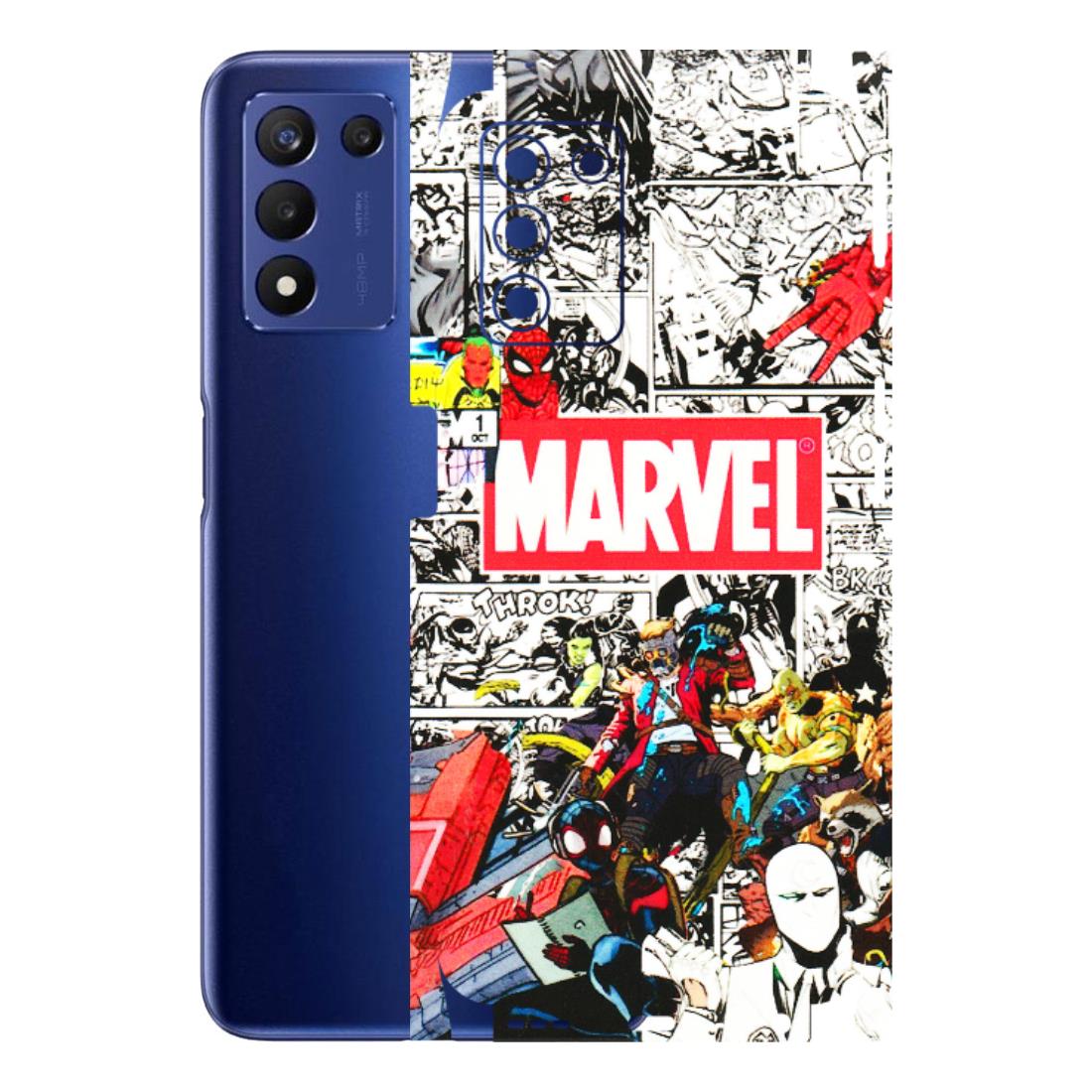 Realme Phone Skins (All Models) - Marvel Colorful Comic - 3D Embossed Finish (L-64) Realme 9 5G SE
