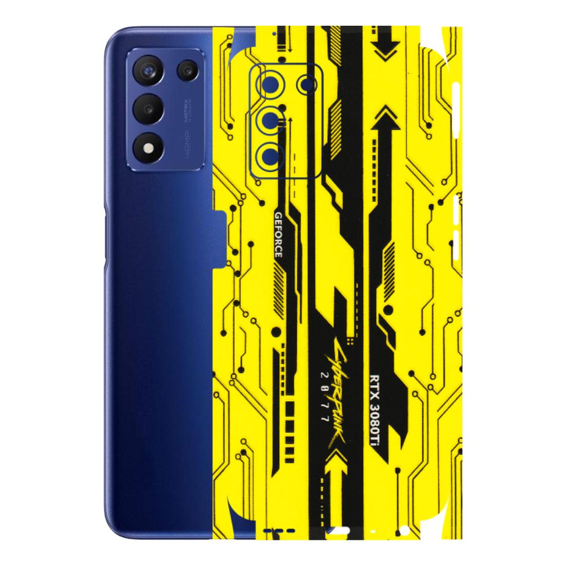 Realme Phone Skins (All Models) - Yellow Cyberpunk - 3D Embossed Finish (L-93) Realme 9 5G SE