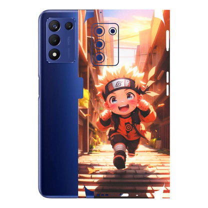Realme Phone Skins (All Models) - Naruto Cute Toon Running - Matte Finish (M-04) Realme 9 5G SE