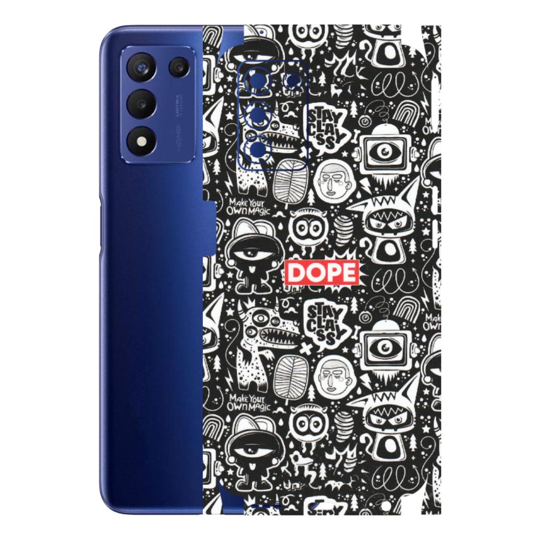 Realme Phone Skins (All Models) - Dope Stay Classy Black Doodles - Matte Finish (M-126) Realme 9 5G SE