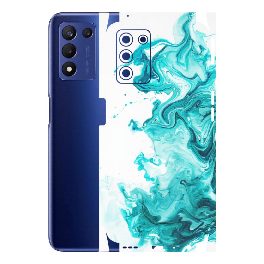 Realme Phone Skins (All Models) - Sky Blue Abstract Colour - Matte Finish (M-146) Realme 9 5G SE