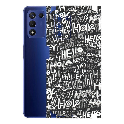 Realme Phone Skins (All Models) - Hi Hello Doodles - Matte Finish (M-25) Realme 9 5G SE