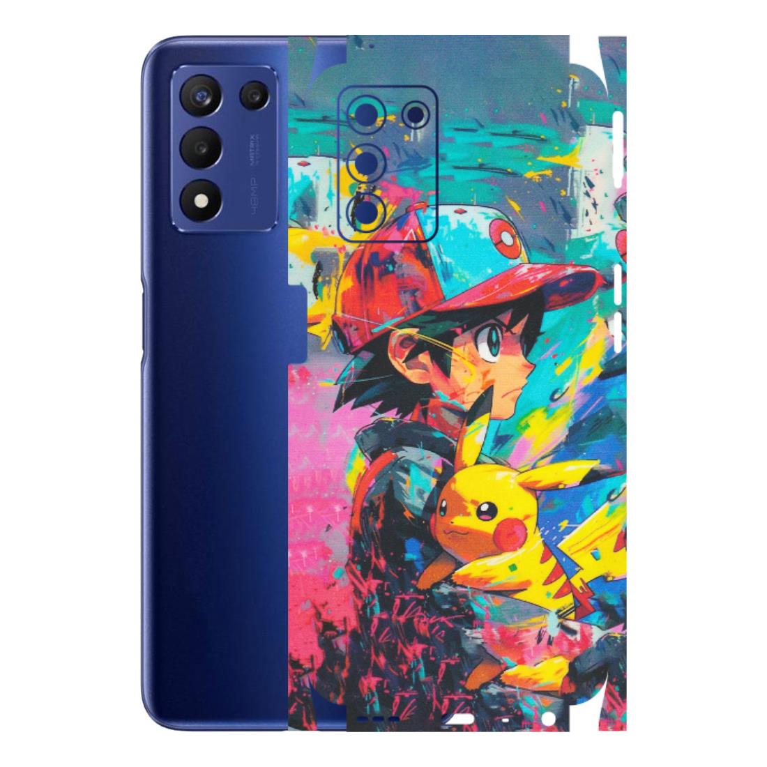 Realme Phone Skins (All Models) - Ash & Pikachu - Matte Finish (M-26) Realme 9 5G SE