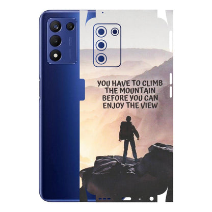 Realme Phone Skins (All Models) - Motivational Hiking Mountain - Matte Finish (M-28) Realme 9 5G SE
