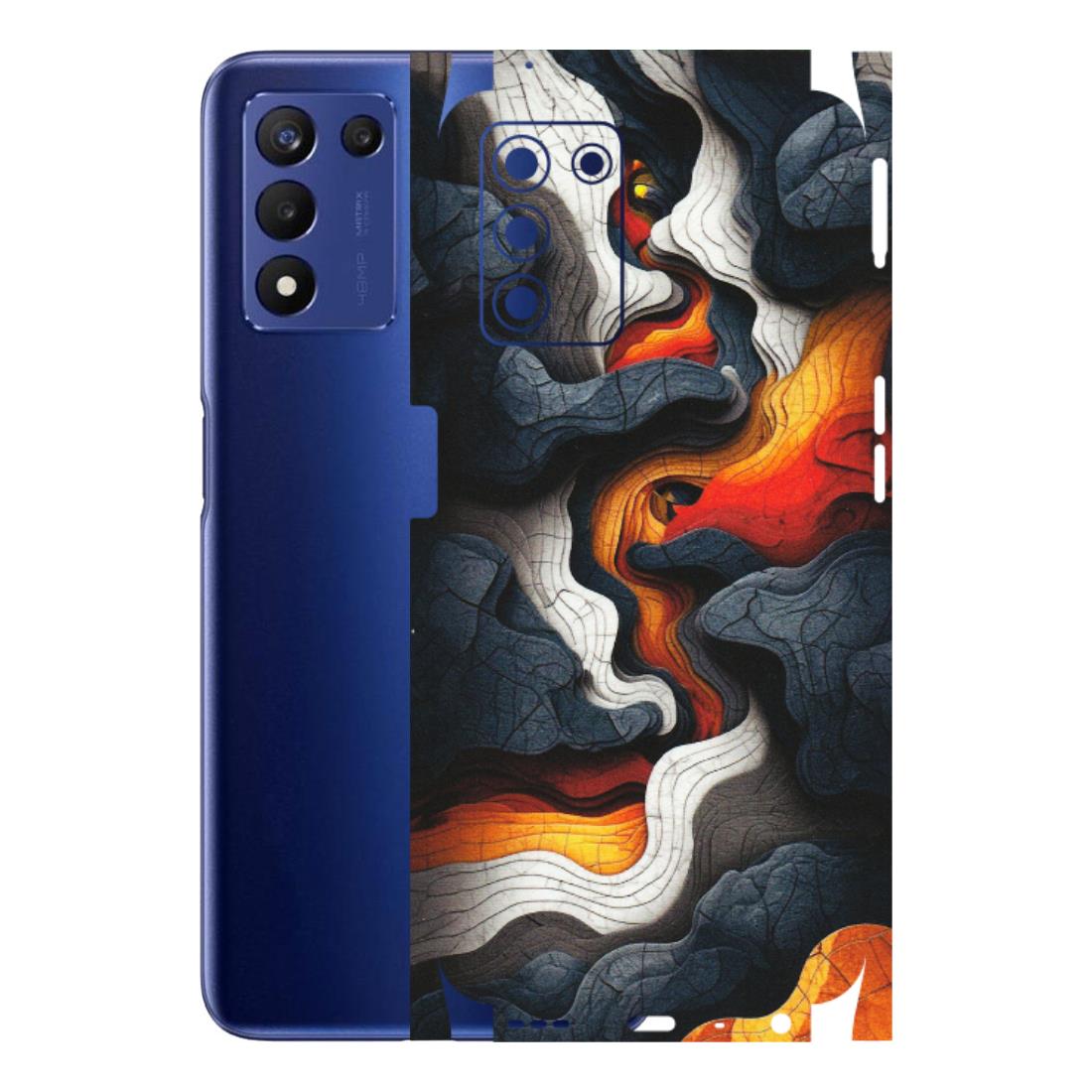 Realme Phone Skins (All Models) - Abstract Volcanic Layers - Matte Finish (M-52) Realme 9 5G SE