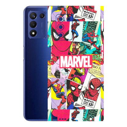 Realme Phone Skins (All Models) - Marvel Comic Spiderman Grafitti - Matte Finish (M-72) Realme 9 5G SE