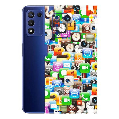 Realme Phone Skins (All Models) - All Apple Icons - Matte Finish (M-93) Realme 9 5G SE