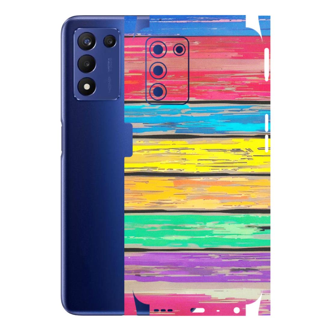 Realme Phone Skins (All Models) - Multi Colour Wooden Wall - Matte Finish (M-96) Realme 9 5G SE