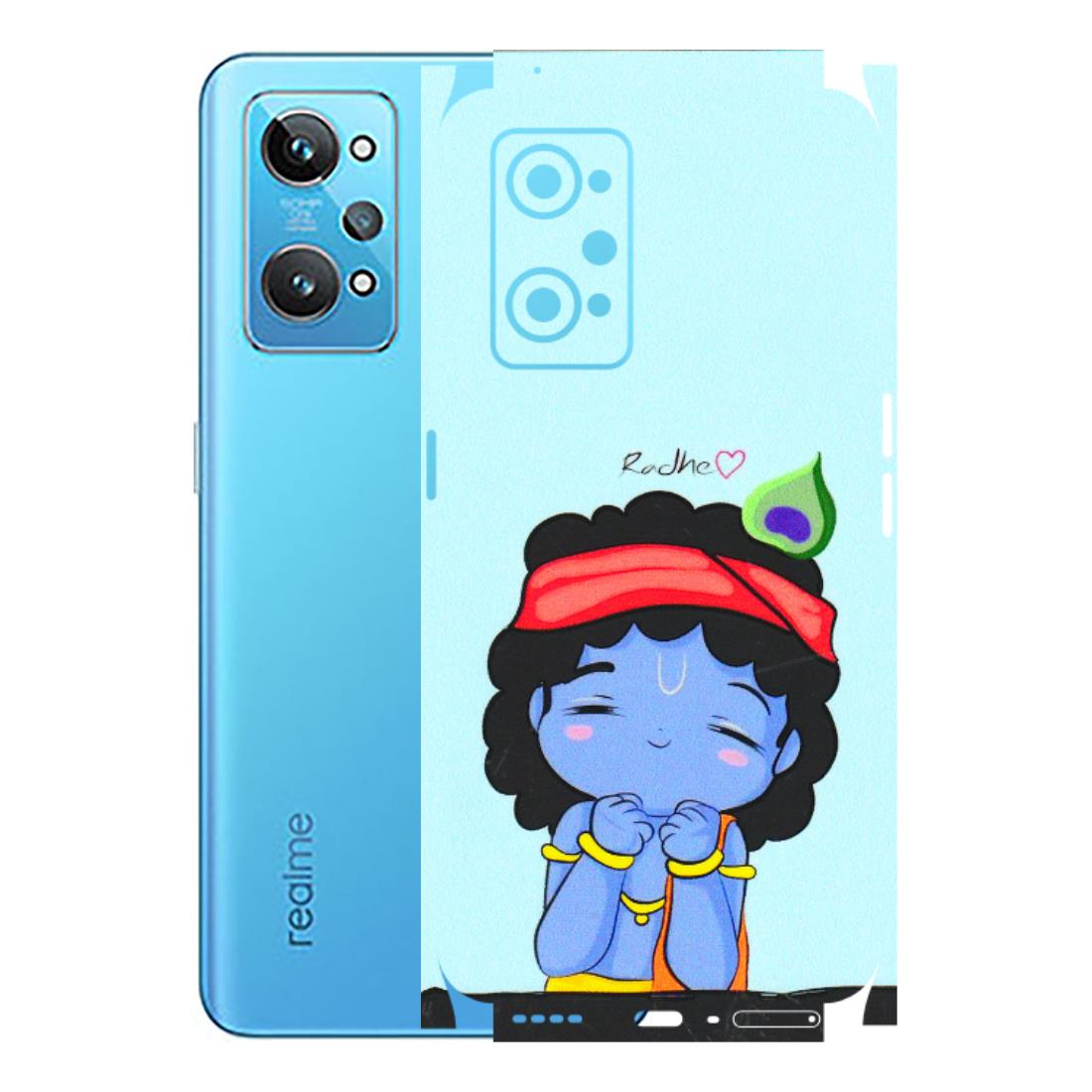 Realme Phone Skins (All Models) - Radhe Radhe Cute Toon - 3D Embossed Finish (L-05) Realme GT 2
