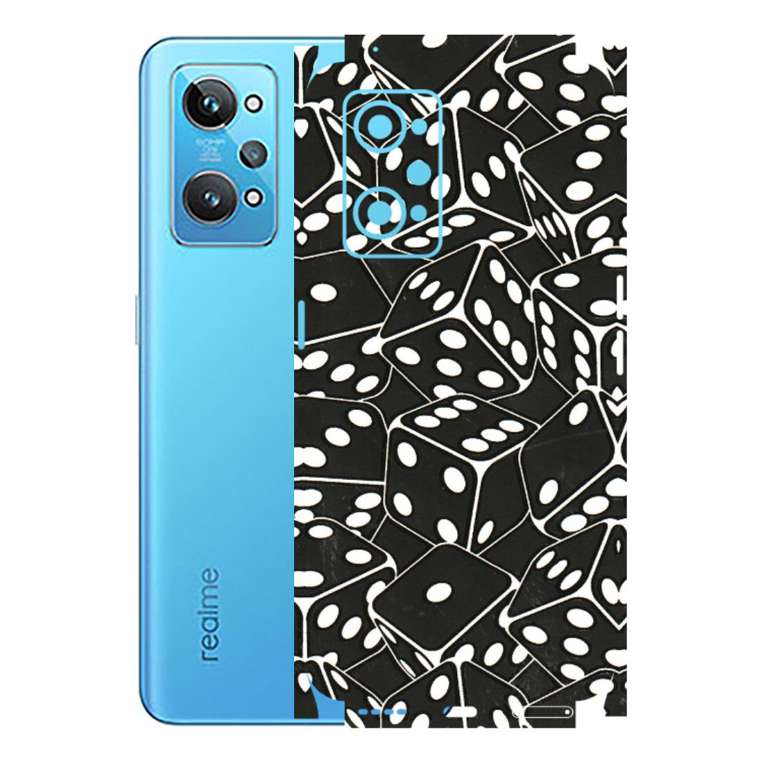 Realme Phone Skins (All Models) - Big Black Dices - 3D Embossed Finish (L-106) Realme GT 2
