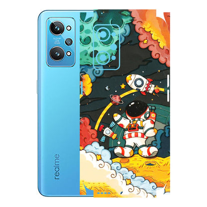 Realme Phone Skins (All Models) - Astronauts & Spaceship - 3D Embossed Finish (L-145) Realme GT 2