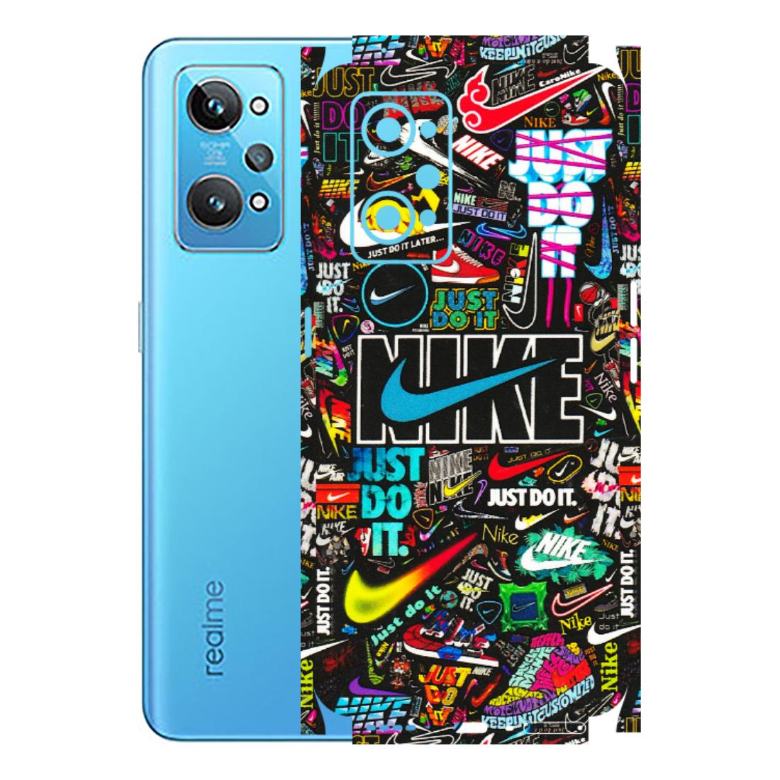 Realme Phone Skins (All Models) - Just Do It Doodles - 3D Embossed Finish (L-166) Realme GT 2