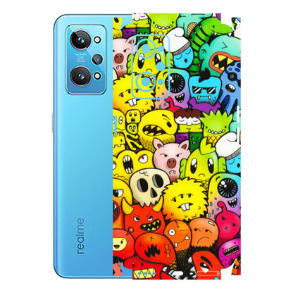 Realme Phone Skins (All Models) - Angry Funkies - 3D Embossed Finish (L-169) Realme GT 2