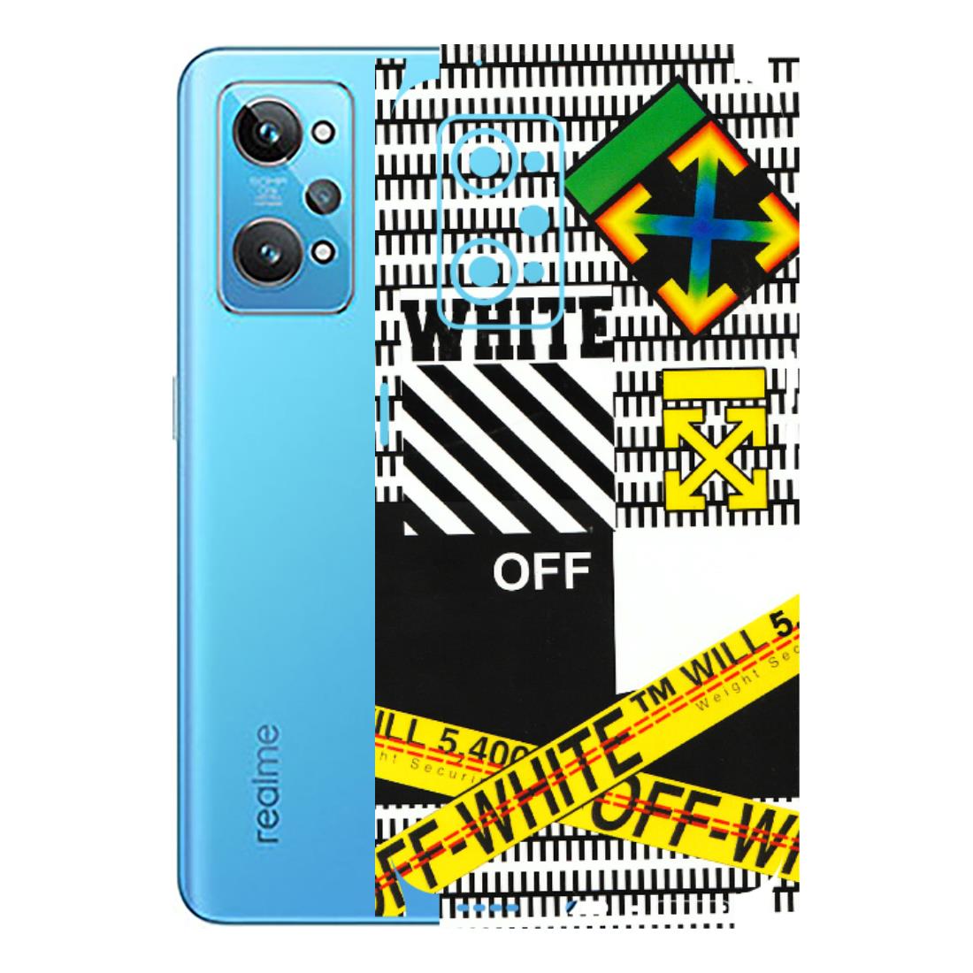 Realme Phone Skins (All Models) - White Off Abstract - 3D Embossed Finish (L-172) Realme GT 2