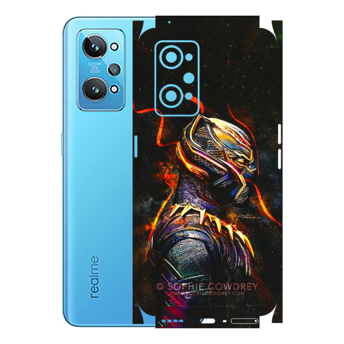 Realme Phone Skins (All Models) - Black Panther - 3D Embossed Finish (L-190) Realme GT 2