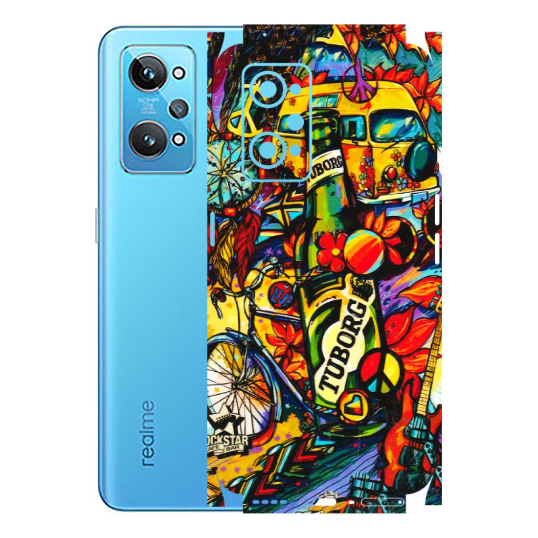 Realme Phone Skins (All Models) - Cool Beer Bottle - 3D Embossed Finish (L-193) Realme GT 2