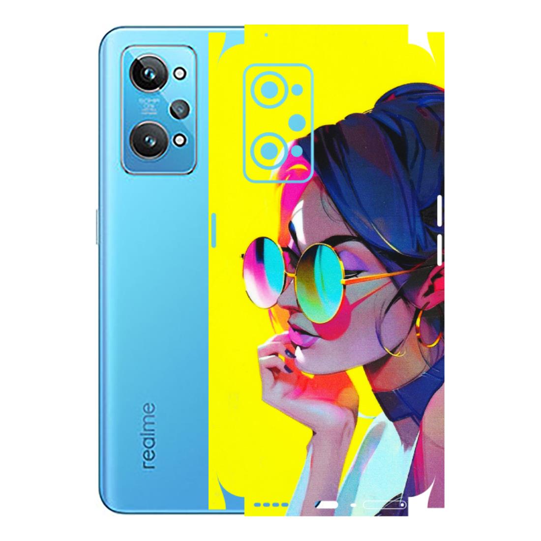 Realme Phone Skins (All Models) - Bold Stylish Girl - 3D Embossed Finish (L-222) Realme GT 2